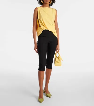 Jacquemus Le Haute Peplo Top In Yellow