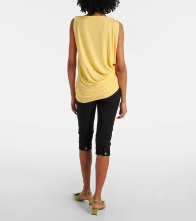 Jacquemus Le Haute Peplo Top In Yellow