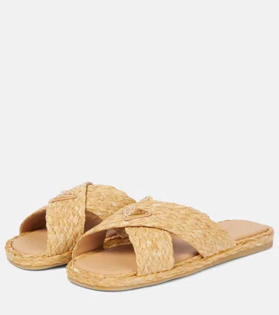 Prada Slippers In Beige