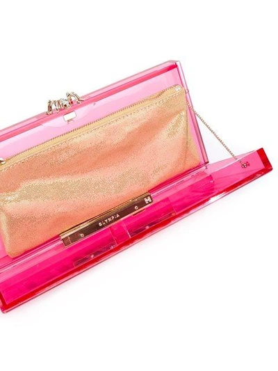 Shop Charlotte Olympia 'galactic Penelope' Clutch - Pink