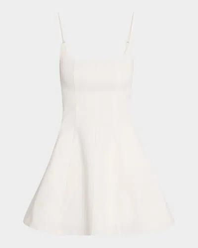 Staud Wylie Mini Dress In White