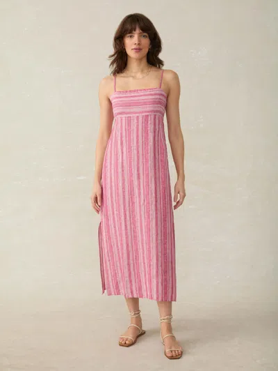 Faherty Sienna Sun Dress In Granita Stripe