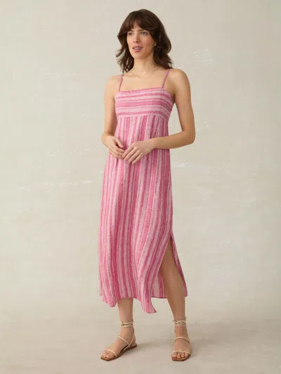 Faherty Sienna Sun Dress In Granita Stripe