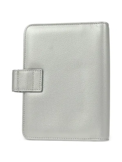 Pre-owned Chanel 2006 Leather Notebook Cover In 银色