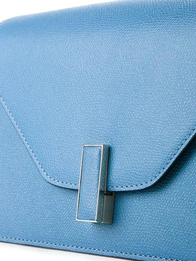 Shop Valextra Envelope Shoulder Bag  In Blue