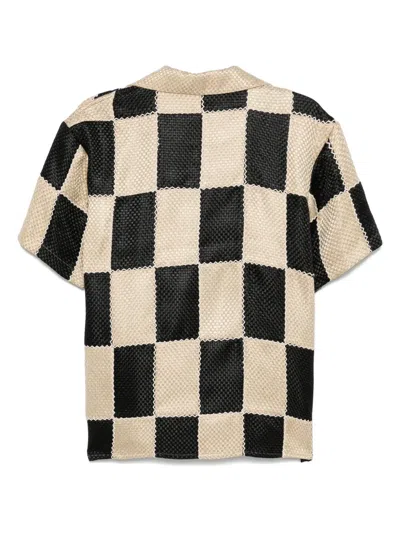 Andersson Bell Anderson Bell Patchwork Shirt In 黑色