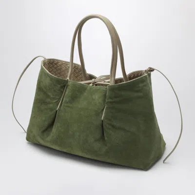 Bottega Veneta Ecru/matcha Pinacoteca Bag In Beige