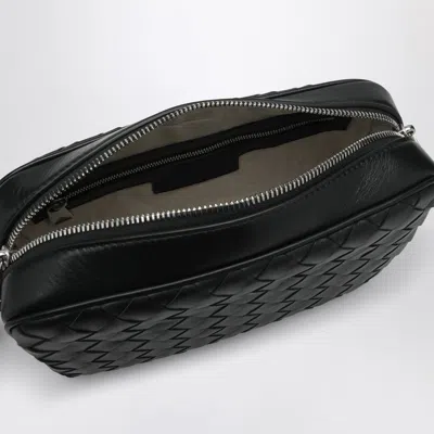Bottega Veneta Dark Green Camera Bag In Intrecciato In Green