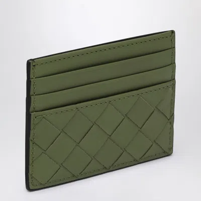 Bottega Veneta Fondant/macha Intrecciato Card Holder In Black
