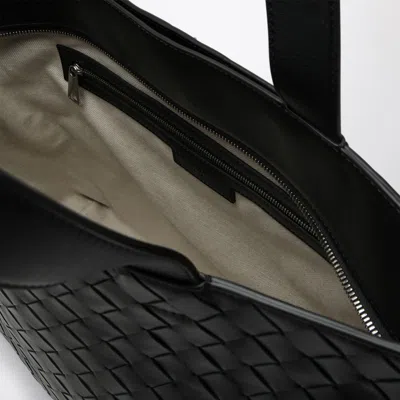 Bottega Veneta Dark Green Small Tote Bag In Intrecciato In Green