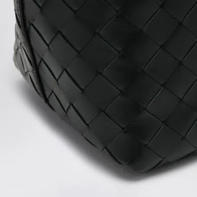 Bottega Veneta Dark Green Small Tote Bag In Intrecciato In Green