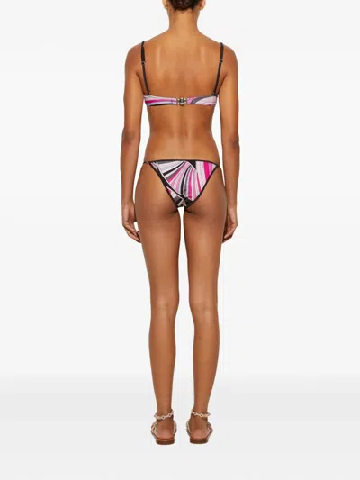 Pucci Iride-print Bikini Brief In Pink