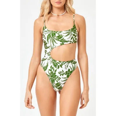 L*space Lspace Eclipse Cheeky One-piece Monokini Swimsuit In Destination Paradise
