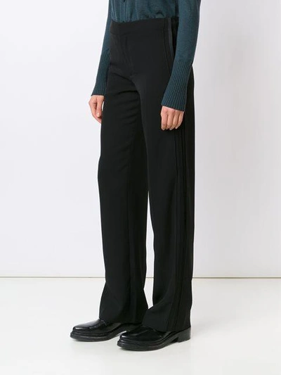 Shop Maison Margiela Tailored Straight Trousers In Black
