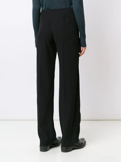 Shop Maison Margiela Tailored Straight Trousers In Black