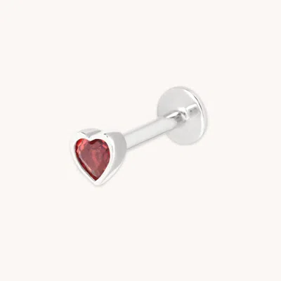 Astrid &amp; Miyu Pink Heart Piercing Stud
