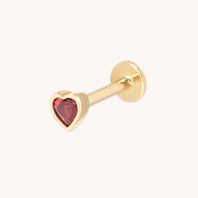 Astrid &amp; Miyu Pink Heart Piercing Stud