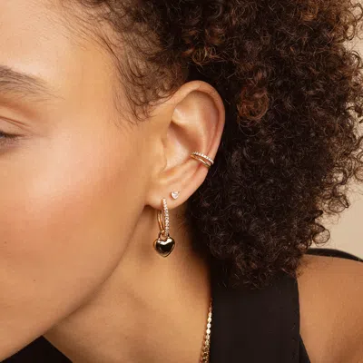 Astrid &amp; Miyu Plain Metal Heart Charm