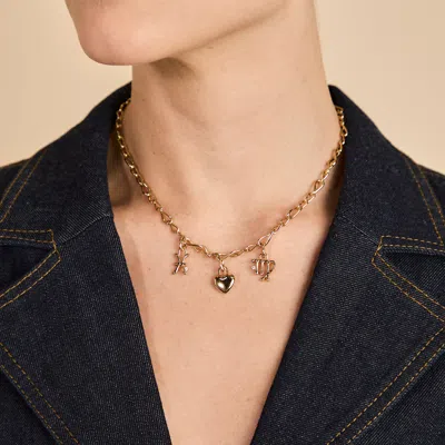 Astrid &amp; Miyu Plain Metal Heart Charm