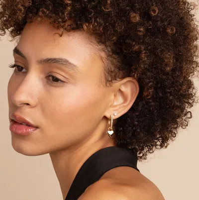 Astrid &amp; Miyu Plain Metal Heart Charm