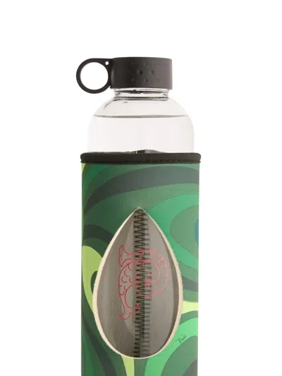 Pucci Printed Water Bottle In Neutrals
