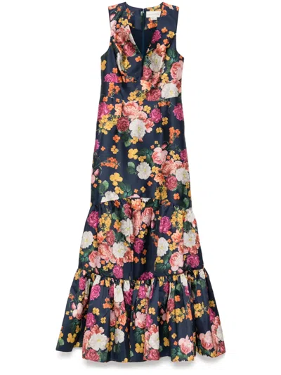 Sachin & Babi Rori Gown In Midniight Magic Blooms