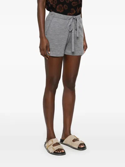 P.a.r.o.s.h Elastic Waist Shorts In Grey