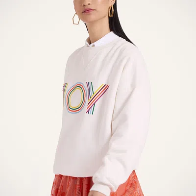La Doublej Joy Sweatshirt In White