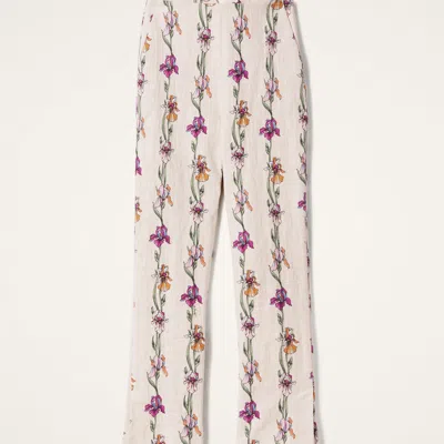 La Doublej Torero Pants In Mini Iris Ivory