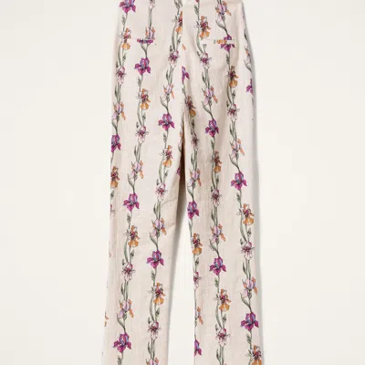La Doublej Torero Pants In Mini Iris Ivory
