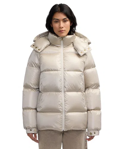 Pajar Vivienne Boxy Short Channel Quilted Puffer In White