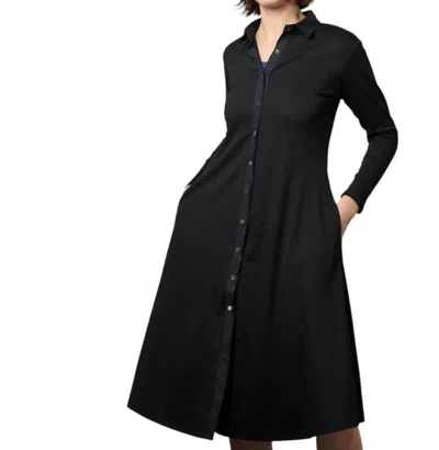Jill Mcgowan Joni Travel Knit Dress In Black In Black