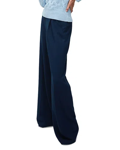 Veronica Beard Renzo High-rise Slim Cropped Pants In Navy
