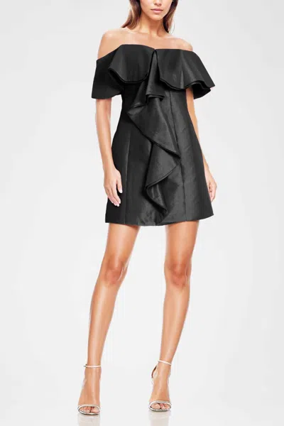 One 33 Social Blakely Off-the-shoulder Cocktail Dress In Black In Black