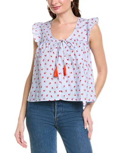 Anna Kay Etiennette Blouse In Blue