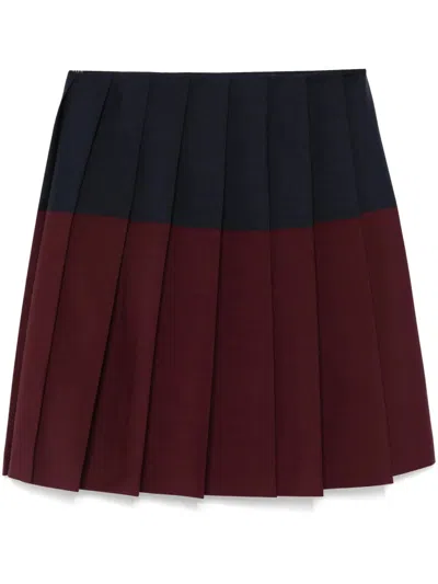 Miu Miu Kid Mohair Skirt In Multi