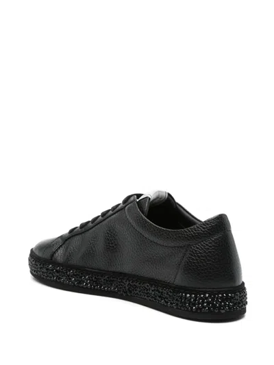 Le Silla Crystal-embellished Sneakers In Schwarz