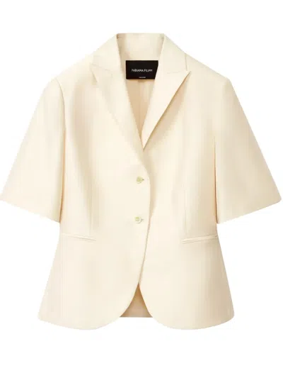 Fabiana Filippi Single-breasted Blazer In Weiss