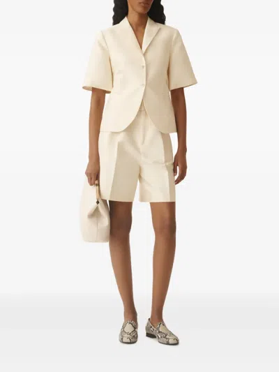 Fabiana Filippi Single-breasted Blazer In Weiss