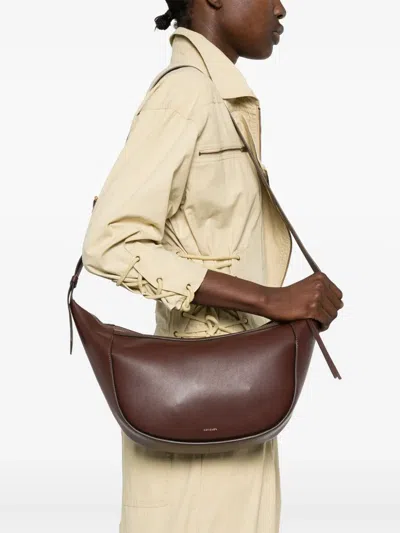 Wandler Maggie Logo Printed Shoulder Bag In Rot