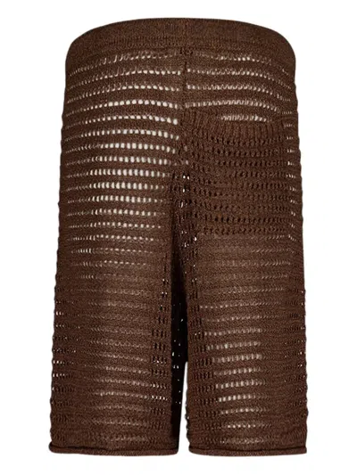 Commas Cut-out Shorts In Schwarz