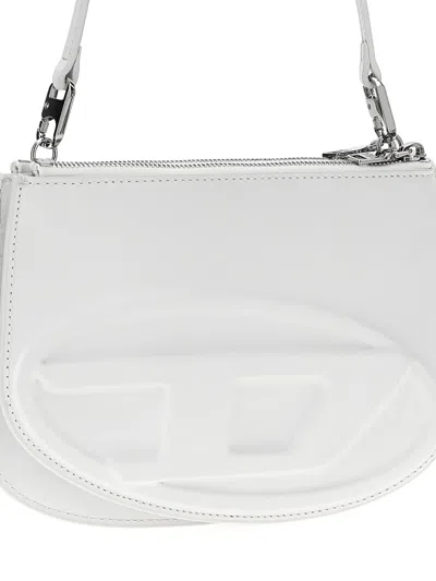 Diesel White 1dr Twin Shoulder Bag In Weiss
