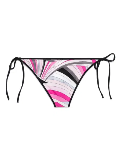Pucci Iride-print Bikini Briefs In Rosa