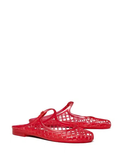 Tory Burch Mellow Mary Jane Jelly Mule In Red