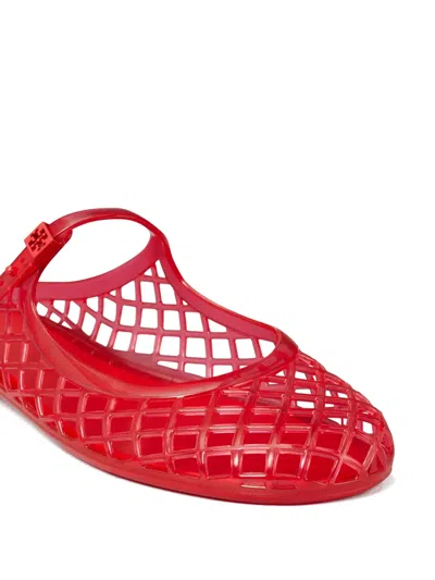 Tory Burch Mellow Mary Jane Jelly Mule In Red