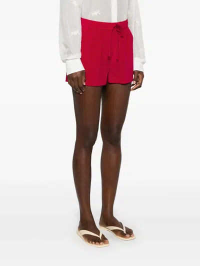 P.a.r.o.s.h Silk Shorts In Rosa