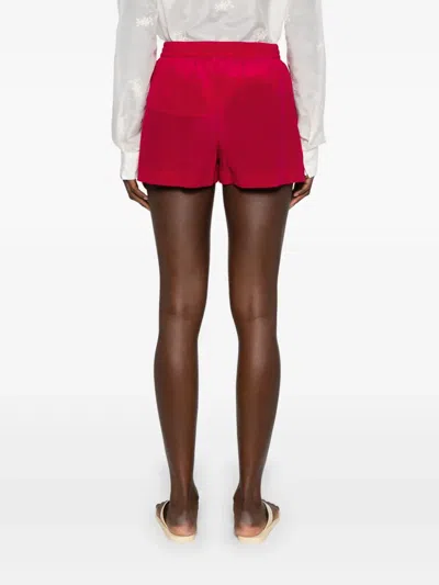 P.a.r.o.s.h Silk Shorts In Rosa