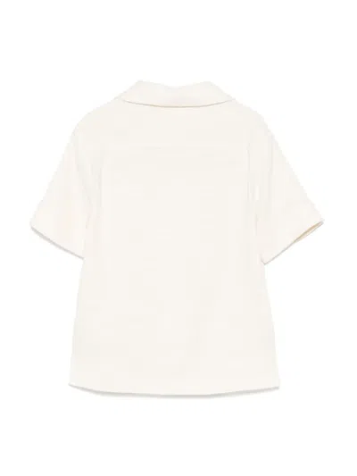 Eleventy Hemd Mit Logo-patch In White