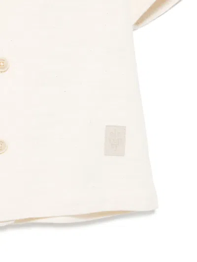 Eleventy Hemd Mit Logo-patch In White