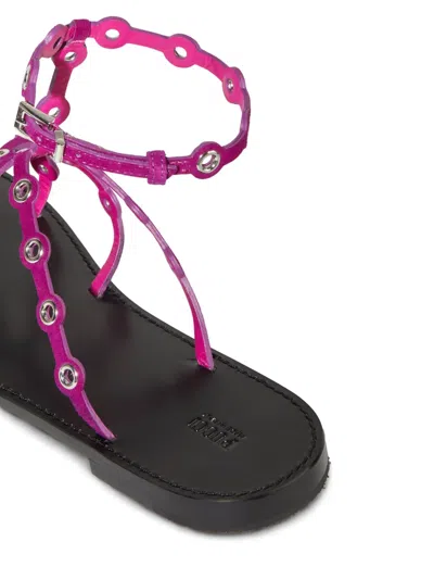 Pucci Emilio Flat Sandals In Rosa